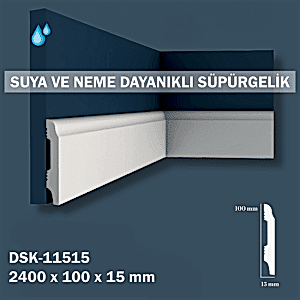 10cm Polimer Lake Süpürgelik DSK11515
