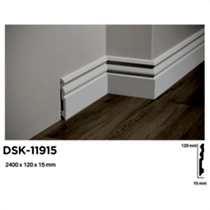 12 cm Polimer Lake Süpürgelik DSK11915
