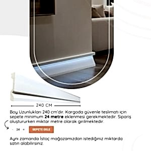 Led Kanallı Polimer Lake Süpürgelik Modelleri