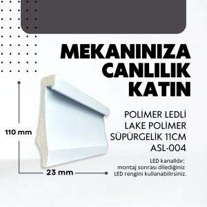 Led Kanallı Polimer Lake Süpürgelik Modelleri