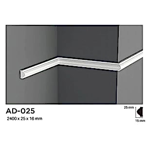 2.5 cm Boyanabilir Duvar Çıtası