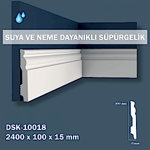 10cm Polimer Lake Süpürgelik DSK10018
