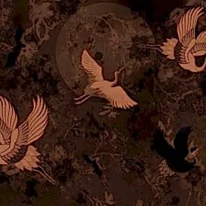 Kahverengi, Japon Turnası Duvar Kağıdı H0052