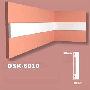 6 cm Boyanabilir Duvar Çıtası DSK-6010