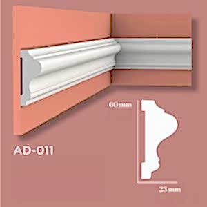 6 cm Boyanabilir Duvar Çıtası AD-011