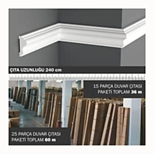 6 cm Boyanabilir Duvar Çıtası AD-011