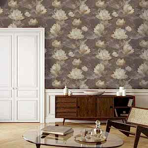İngiliz Duvar Kağıdı Lotus Çiçekli Santorini 1. Sınıf Duvar Kağıtları SA01906 Yeni Sezon İngiltere Markası Duvar Kağıtları ve Fiyatları - Şimdi İncele!