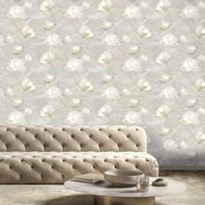 İngiliz Duvar Kağıdı Lotus Çiçekli Krem Rengi Santorini SA01907 Yeni Sezon En İyi İngiltere Markası Duvar Kağıtları ve Fiyatları - Şimdi İncele!