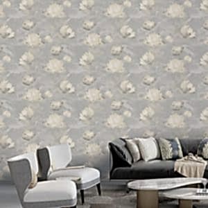İngiliz Duvar Kağıdı Lotus Çiçekli Gri Santorini SA01908 Yeni Sezon En İyi İngiltere Markası Duvar Kağıtları ve Fiyatları - Şimdi İncele!
