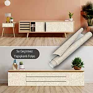 Bej Rengi Mermer Desenli Yapışkanlı Folyo 45 cm ve 90 cm Rulo Çeşitleri Dekoros'ta. 1. Sınıf Kalite, Güvenilir Ödeme ve Uygun Fiyatlar için Şimdi Tıkla!