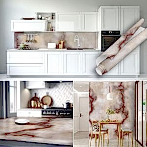 Kahverengi Mermer Yapışkanlı Folyo 45 cm ve 90 cm Rulo Çeşitleri Dekoros'ta. Banyo, Duvar, Masa, Tezgah İçin Folyo Modelleri ve Fiyatları. Hadi Şimdi Tıkla!