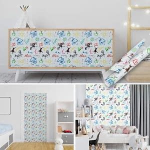Renkli Doodle Desenli Yapışkanlı Folyo 45 ve 90 cm Rulo Çeşitleri Dekoros'ta! Silinebilir Çocuk Odası Sticker, Mobiya ve Dolap Kaplama Folyoları için Tıkla!