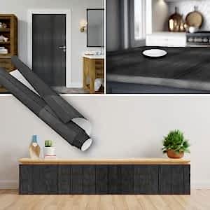 Siyah Ahşap Panel Desenli Yapışkanlı Folyo 45 cm ve 90 cm Rulo Çeşitleri Dekoros'ta. Tezgah, Banyo, Duvar ve Masa Kaplamaya Uygun. Şimdi Tıkla.
