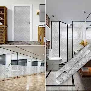 Vitray Görünümlü Şeffaf Yapışkanlı Folyo 45 cm ve 90 cm Rulo Çeşitleri Dekoros'ta! Kendinden Yapışkanlı, Duşakabin, Banyo Kaplama Folyoları için Tıkla!