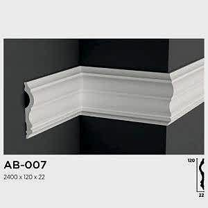 12cm Boyanabilir Beyaz Duvar Bordürü AB-007 ile Modern İç Mekanlar Oluşturun Dayanıklı Polimer Duvar Bordürleri. Bordür ve Çıta Modelleri için Hemen Tıkla!