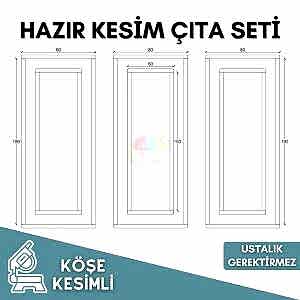 4 cm Düz Duvar Çıta Seti Kendin Yap Modern Duvar Paneli 007