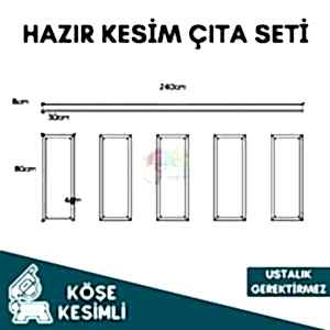 Ustalık Gerektirmeyen Kendinden Yapışkanlı Çıta Seti 012