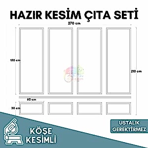 Lüks Duvar Çıta Seti Hazır Kesim Soy Yapıştır Panel 013