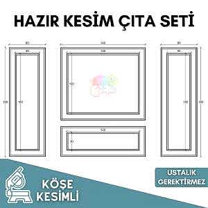 Boyanabilir Duvar Çıta Seti | Kolay Montajlı Dekoratif Panel 004