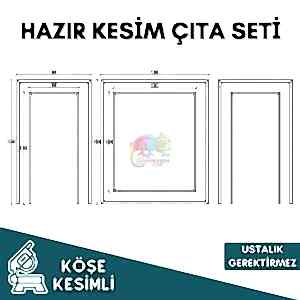 Köşe Kesimli Lüks Duvar Çıta Seti Kendin Yap Duvar Çıtası 016