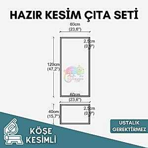 Modern Görünümlü Hazır Kesim Çıta Seti Soy Yapıştır 017