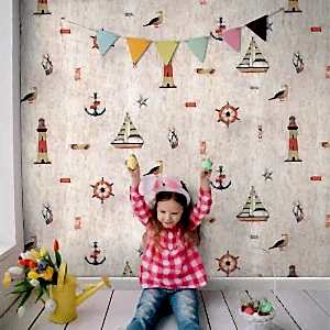Deco junior Erkek Çocuk Odası Duvar Kağıdı, Bebek Odası Duvar Kağıtları